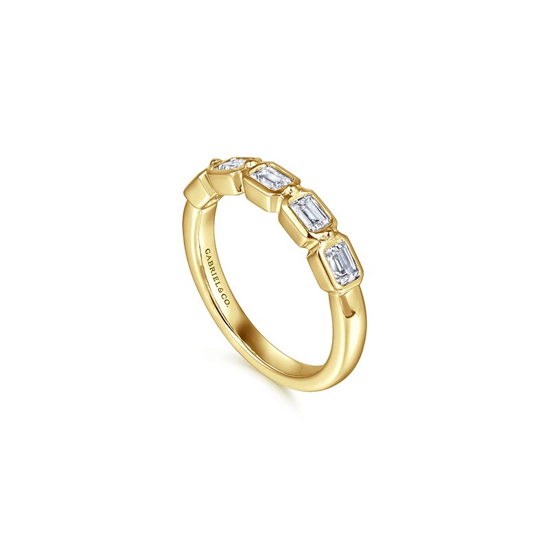 14K Yellow Gold Diamond Anniversary Band