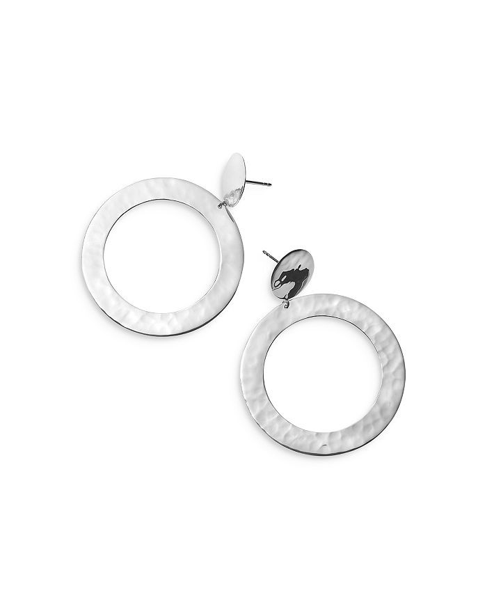 Open Circle Snowman Earrings