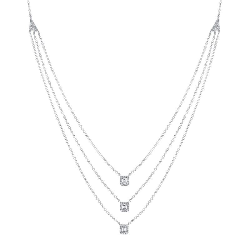 3 Strand Diamond Necklace