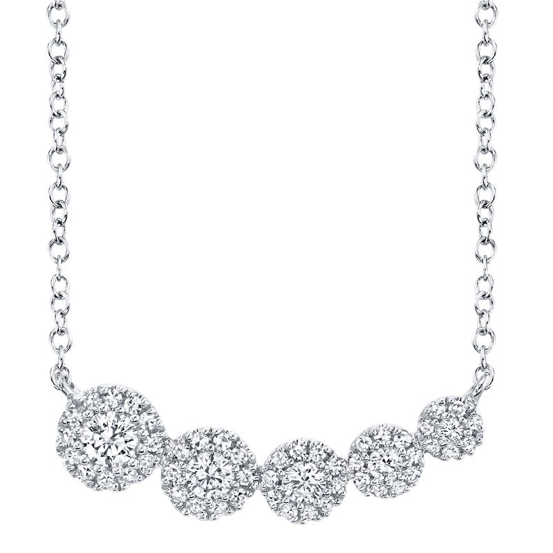 5 Diamond Pendant Necklace