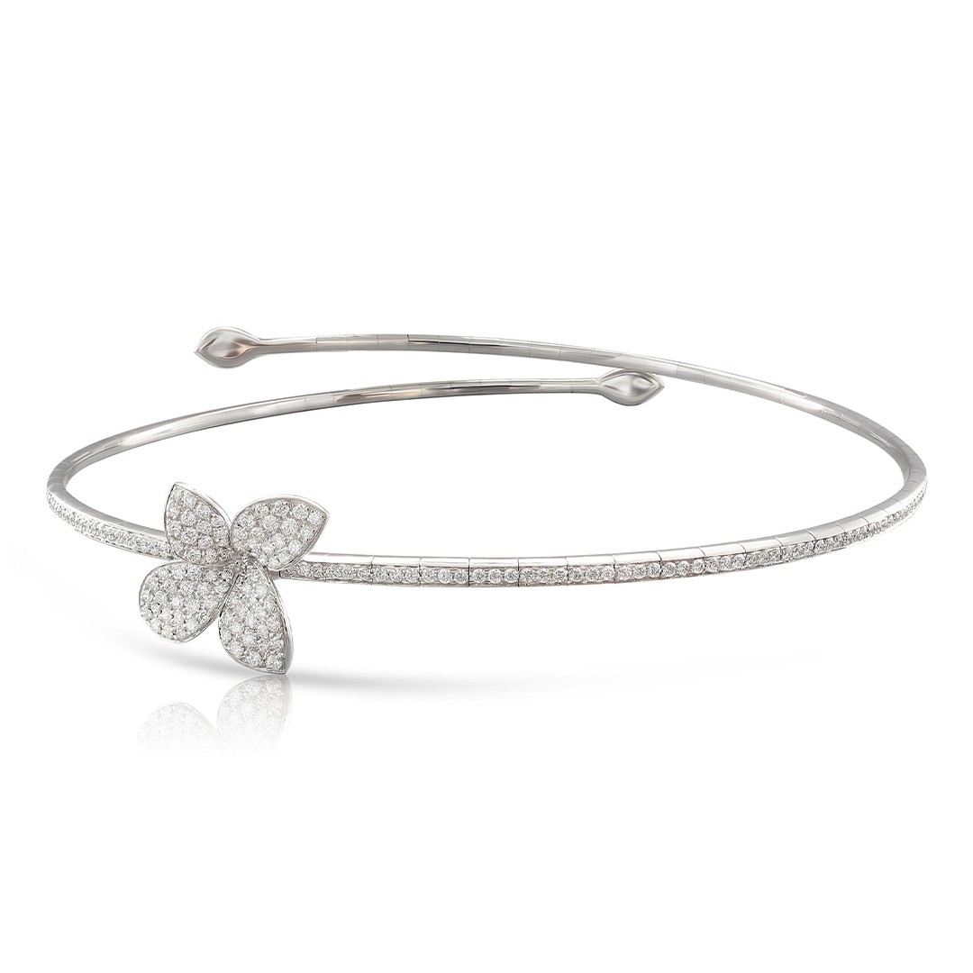 18k White Gold Petit Garden Diamond Choker