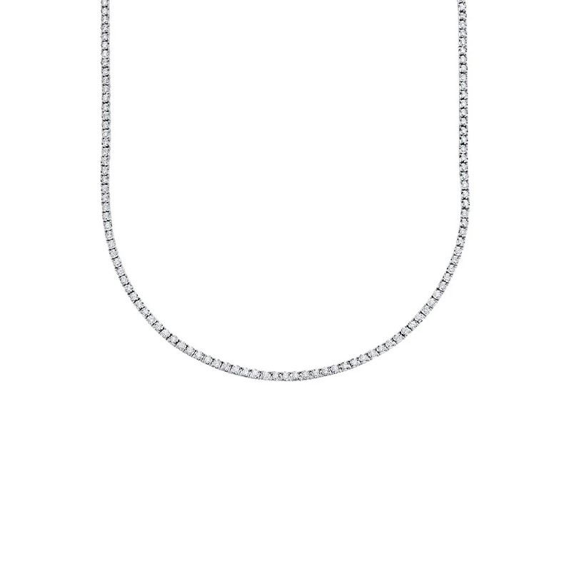 White Gold Diamond Tennis Necklace