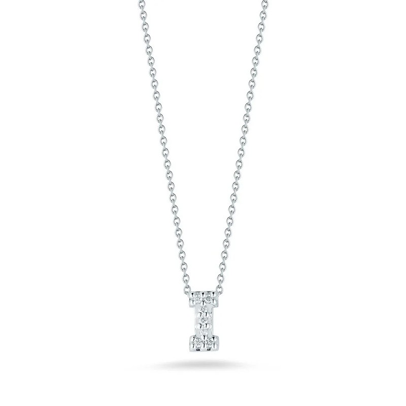 TINY TREASURES DIAMOND LOVE LETTER NECKLACE