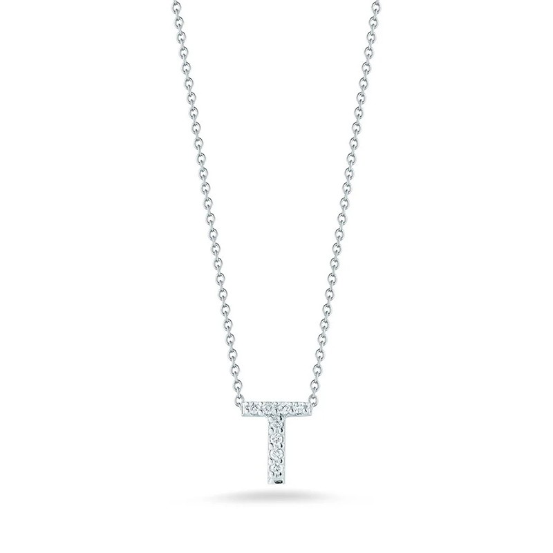 TINY TREASURES DIAMOND LOVE LETTER NECKLACE