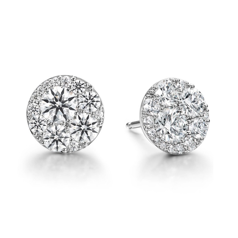 Tessa Circle Cluster Earrings