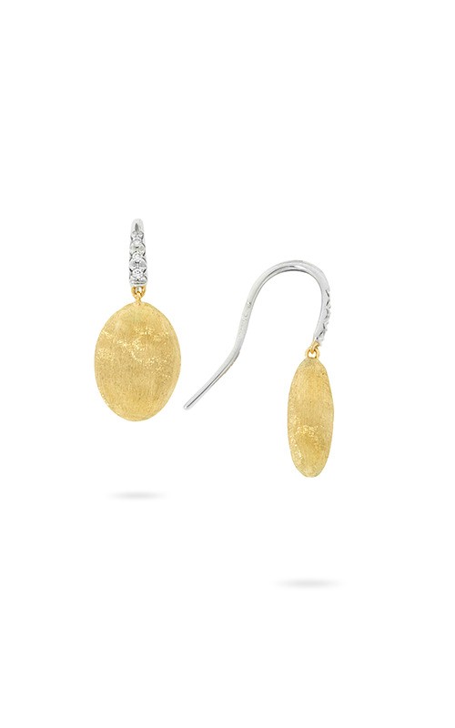 18K Two-Tone Gold & Diamond Drop Earrings