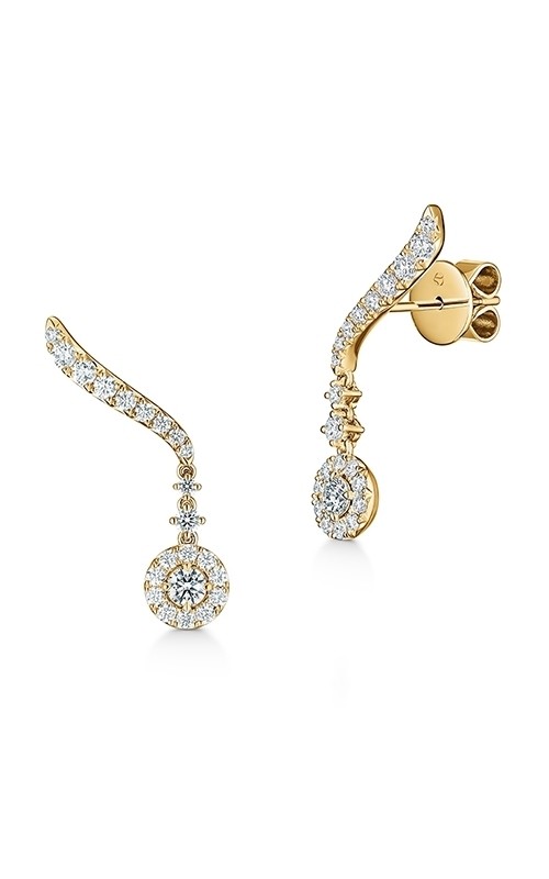18k Yellow Gold Vela Drop Earrings