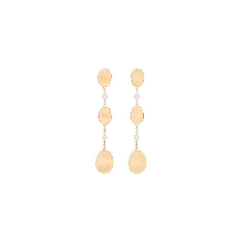 18K Yellow Gold Chandelier Earrings with Diamonds