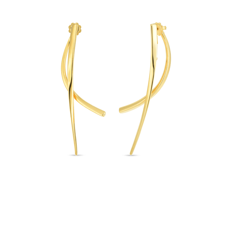 Classic Curved Bar Earrings