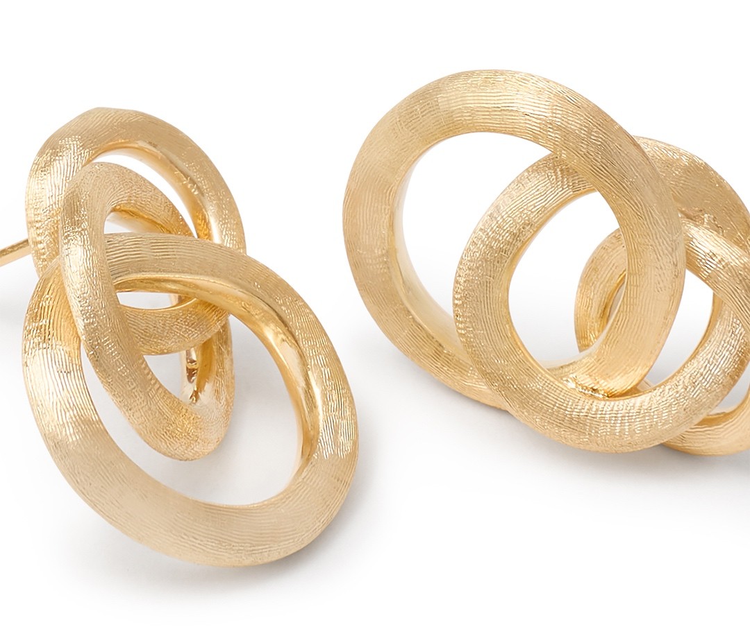 18K Yellow Gold Linked Earrings