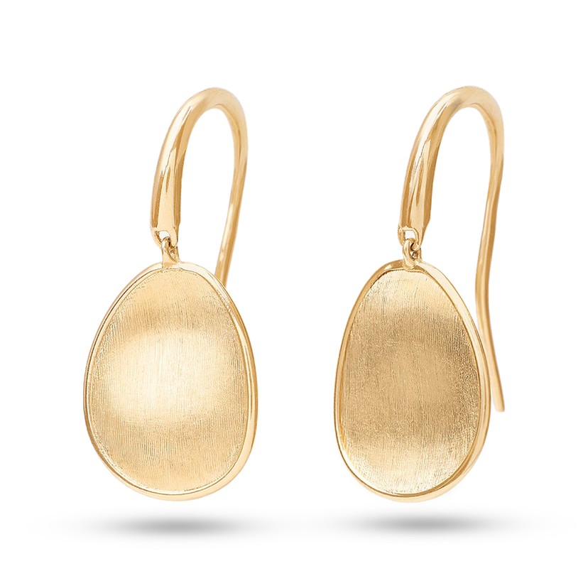 18k Yellow Gold Drop Earrings, Small