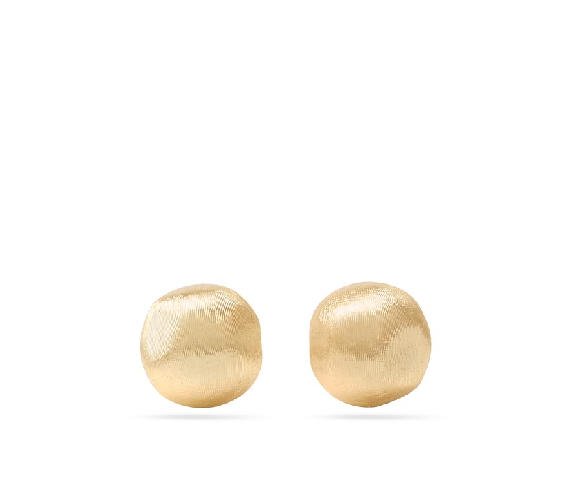 18K Yellow Gold Round Studs, Small