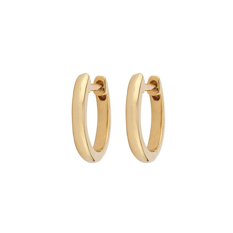 14K Yellow Gold Hoops