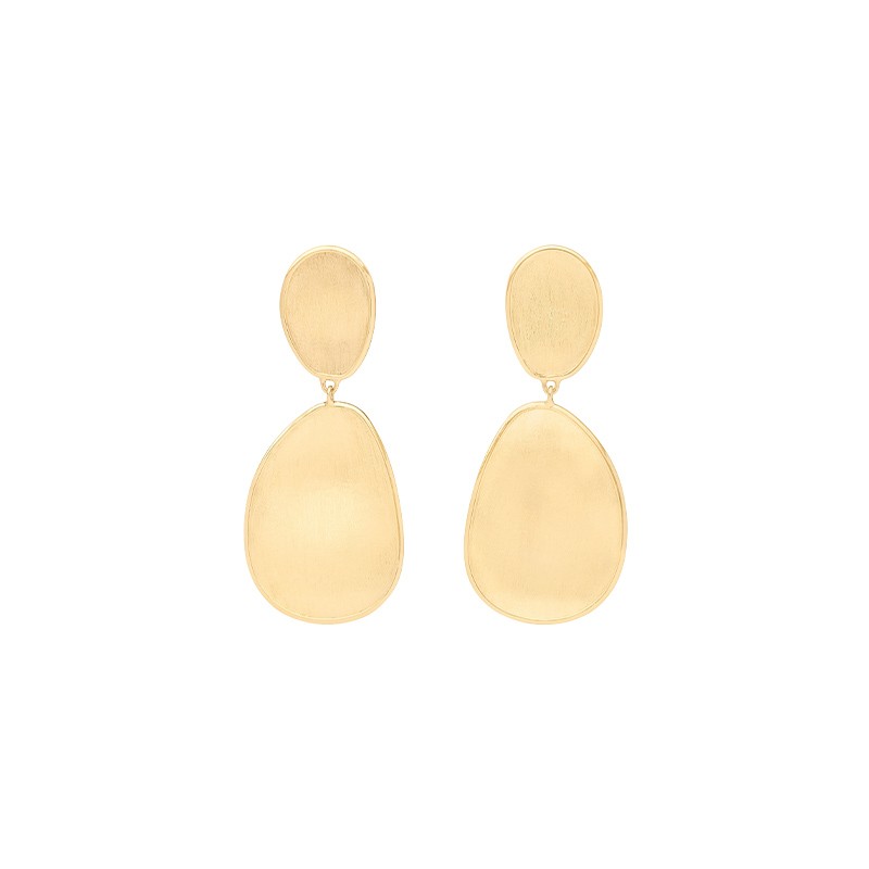 18K Yellow Gold Petal Earrings