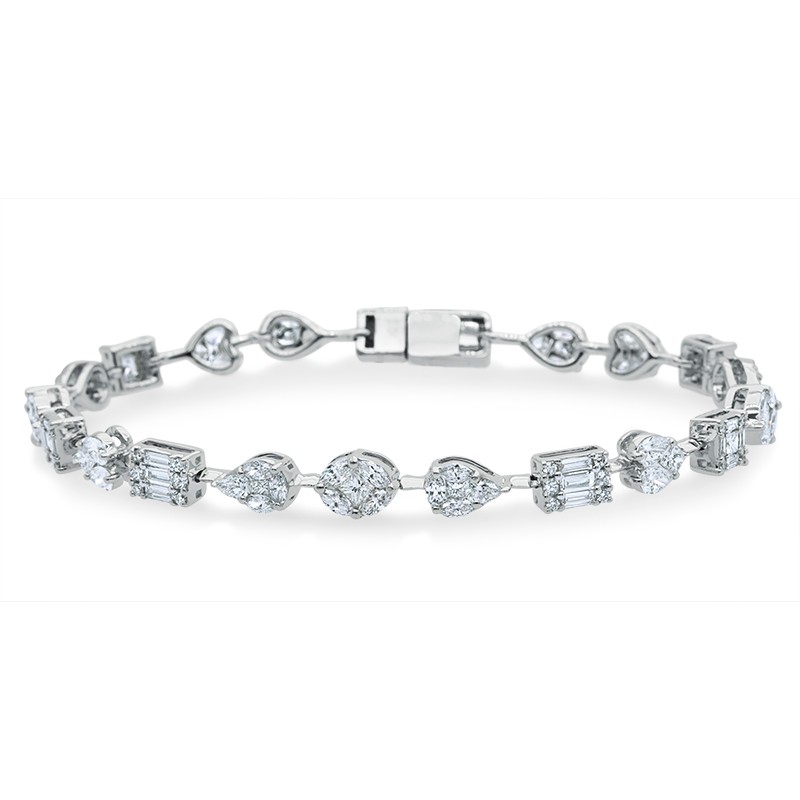 18k White Gold Diamond Bracelet