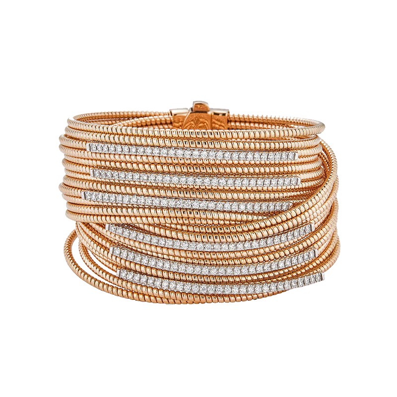 18K Rose Gold Oro Coil Bracelet