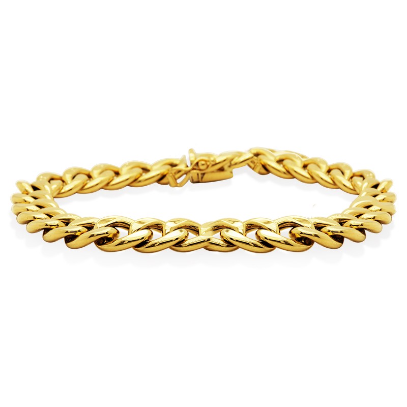 18k Yellow Gold Curb Link Bracelet