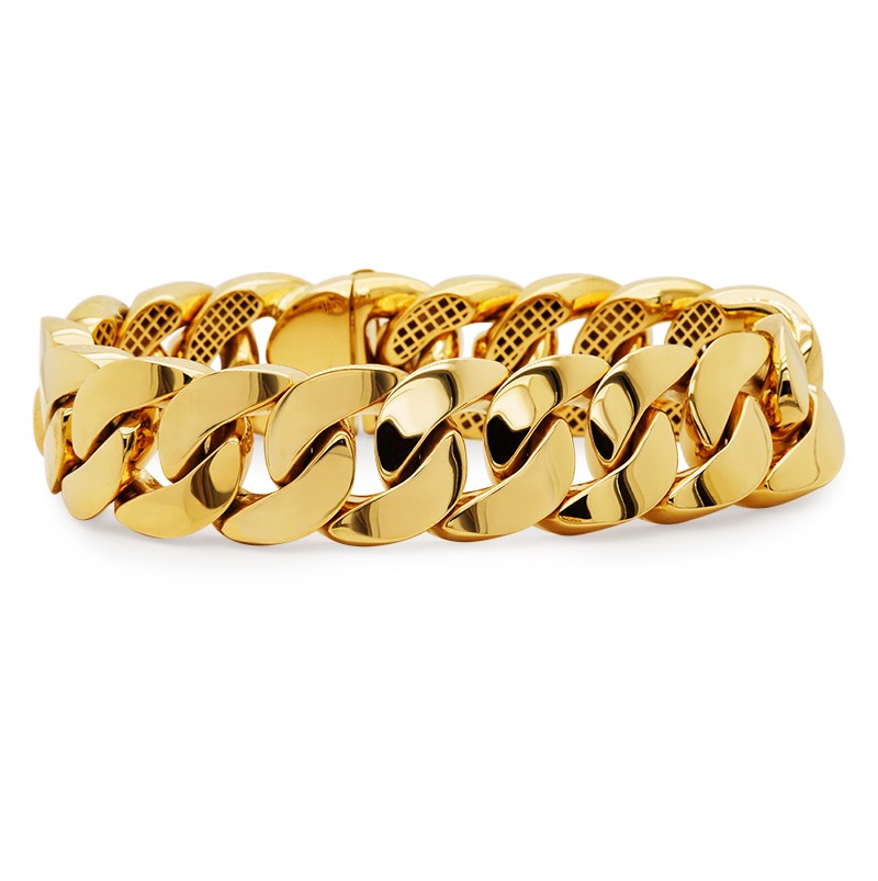 18k Yellow Gold Curb Link Bracelet