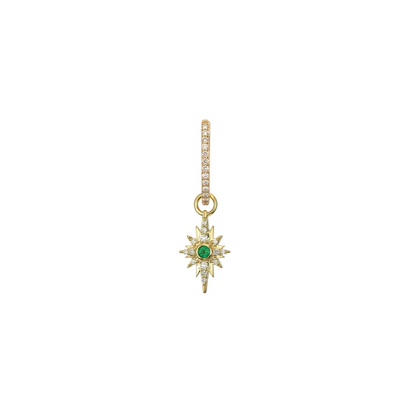 14K Yellow Gold Small Shooting Star Charm