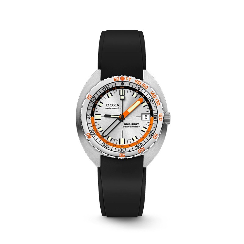 Stainless Steel Sub 250T GMT Rubber Strap