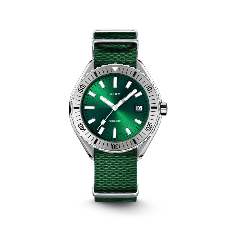 Stainless Steel Sub 200 Sea Emerald NATO Strap
