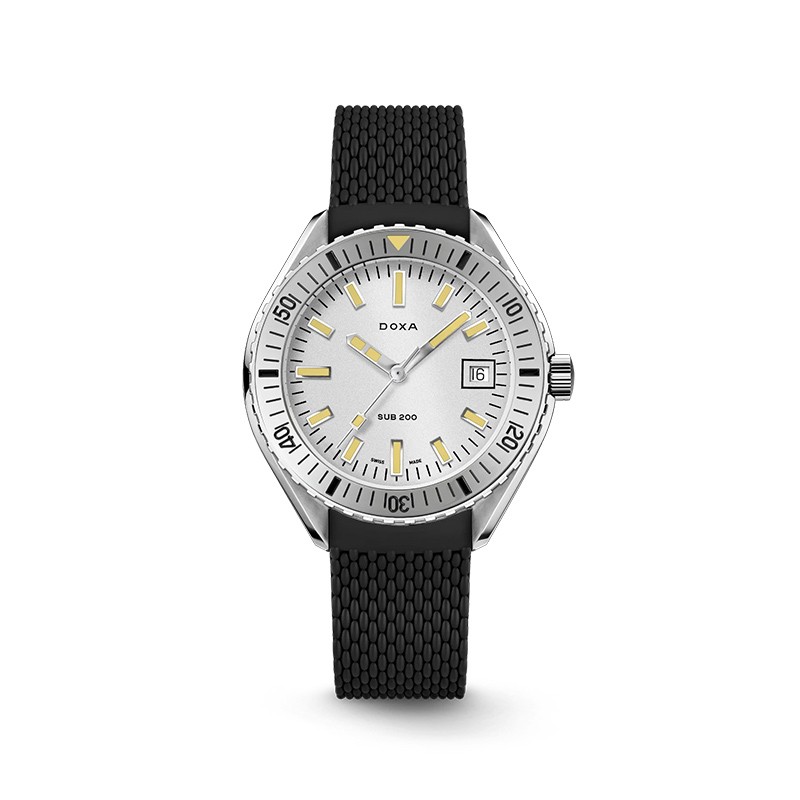 Stainless Steel Sub 200 Searambler Rubber Strap