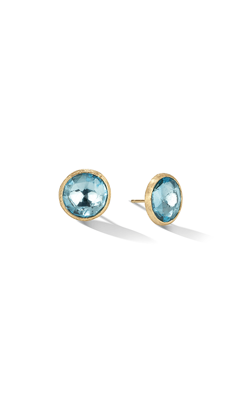 18k Yellow Gold Jaipur Blue Stud Earrings