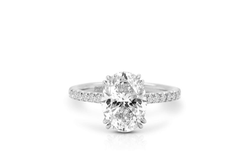 3.04 ct. Oval Diamond Ring