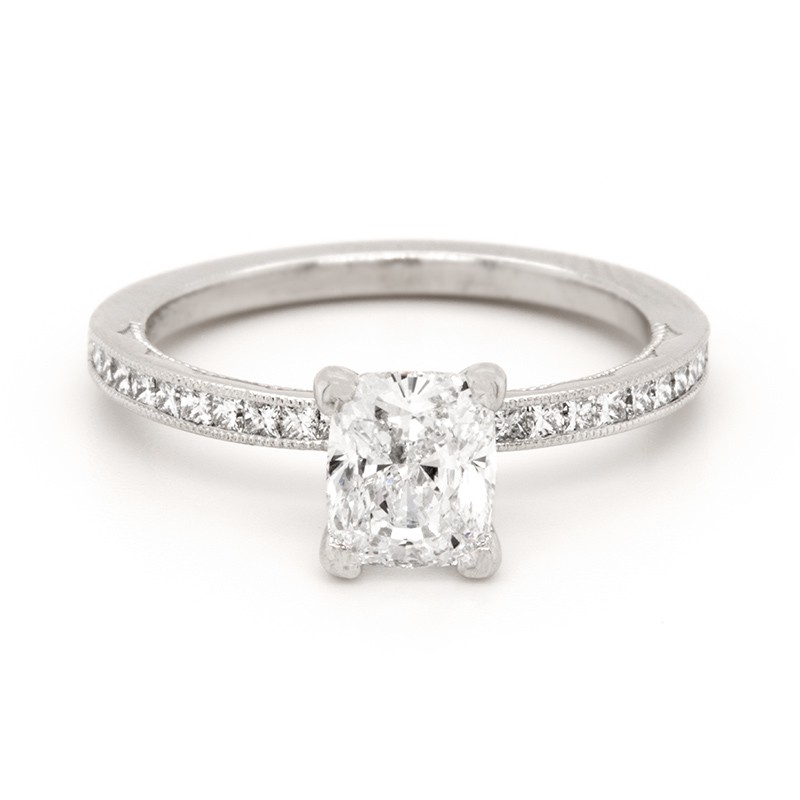 1.11 ct. Cushion Diamond Ring