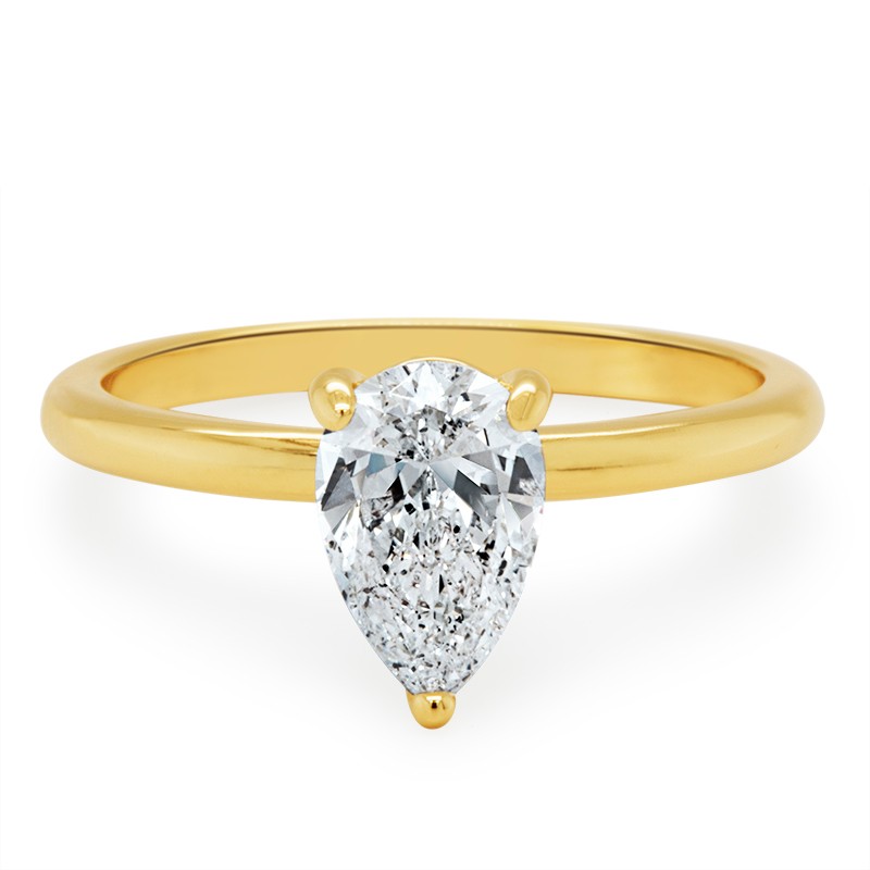 1.01 ct. Pear Shaped Diamond Ring