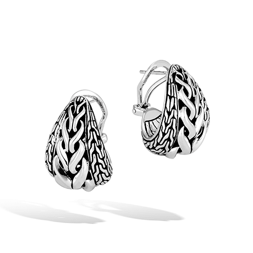 Silver Asli Classic Buddha Belly Earrings