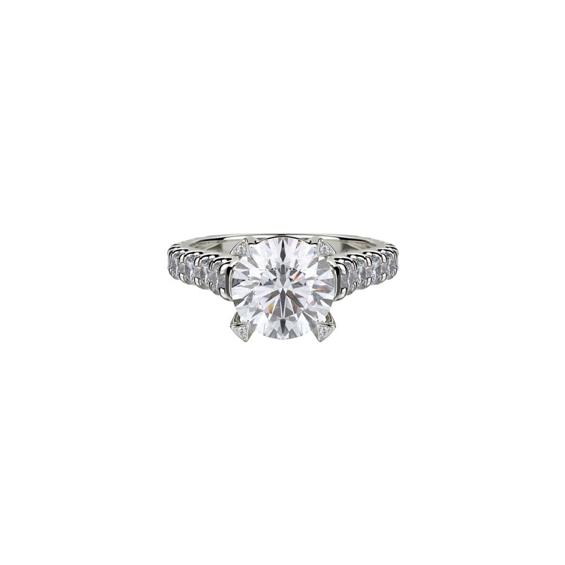 18K White Gold Diamond Engagement Mounting