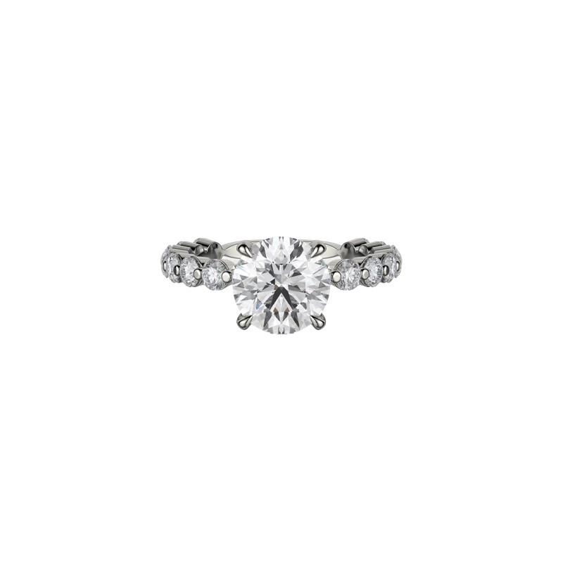 18K White Gold Diamond Engagement Mounting