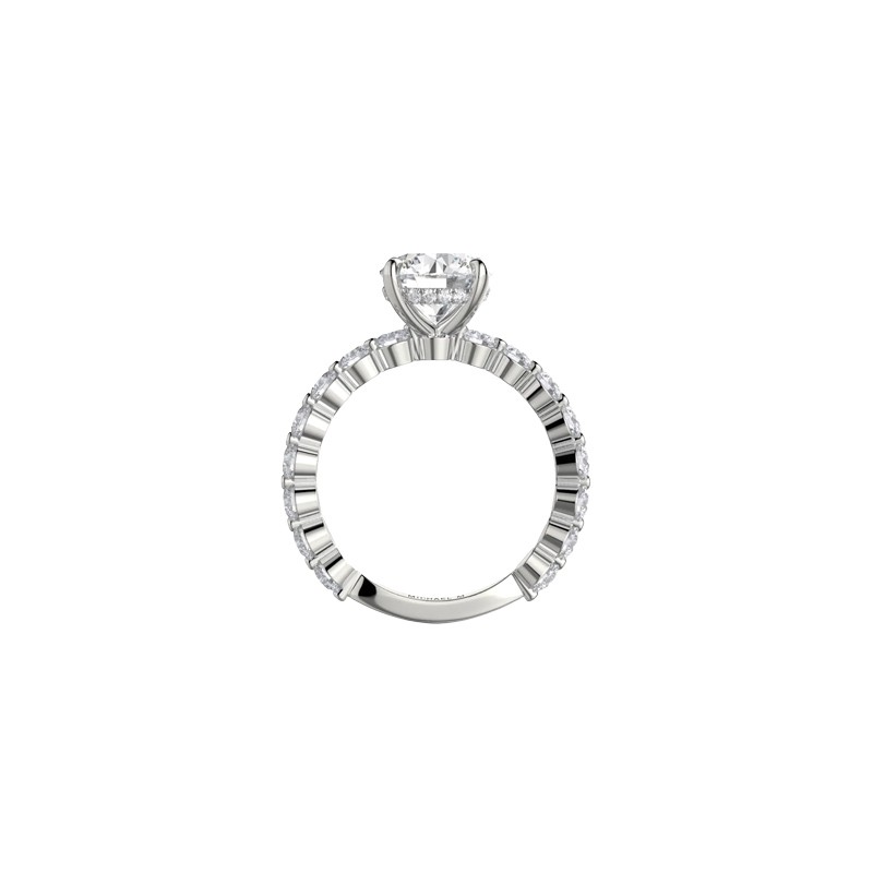 18K White Gold Diamond Engagement Mounting