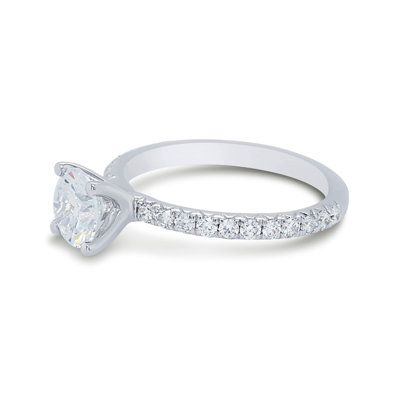 14k White Gold Engagement Ring Mounting