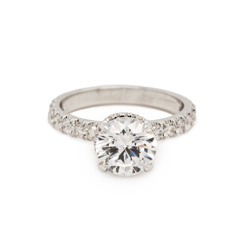 18k White Gold Diamond Ring Mounting 