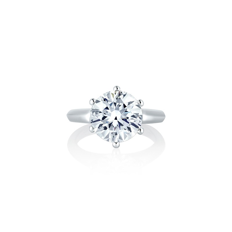 Round Cut Diamond Engagement Mounting