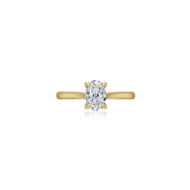 Oval Cut Diamond Engagement Ring Mounting