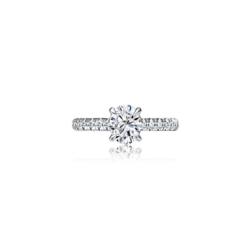 Oval Cut Diamond Engagement Ring Mounting