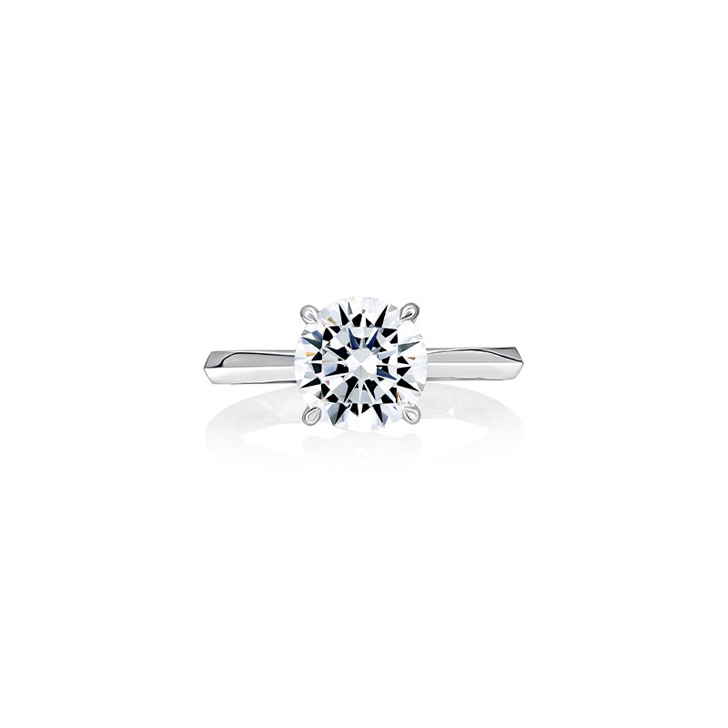 Solitaire and Diamond Halo Engagement Mounting