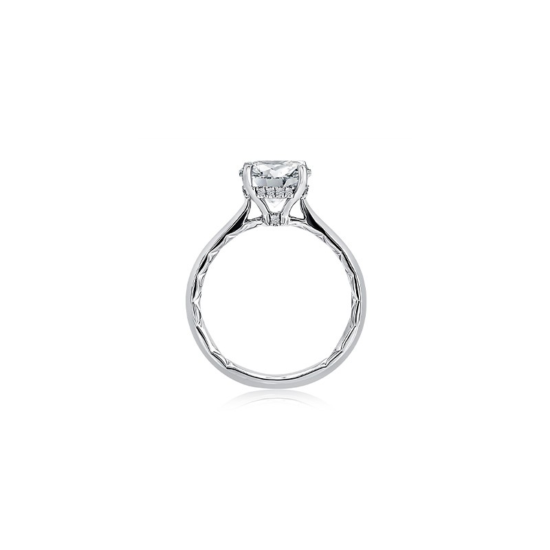 Solitaire and Diamond Halo Engagement Mounting