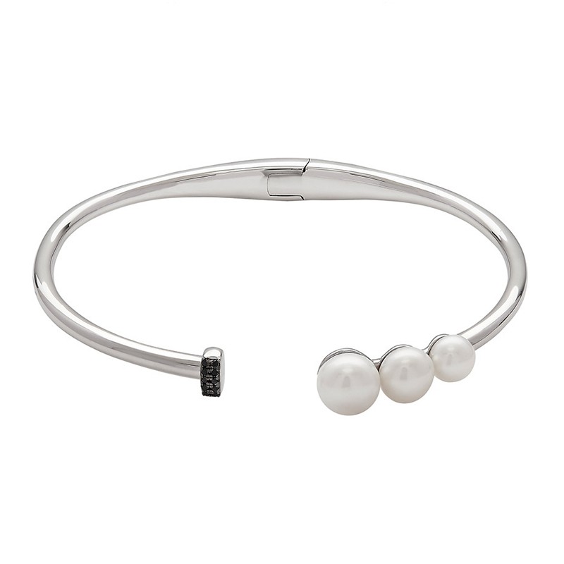 Pearl Bar Cuff Bangle