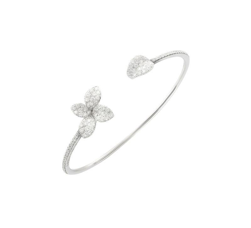 Petite Flower Cuff Bangle