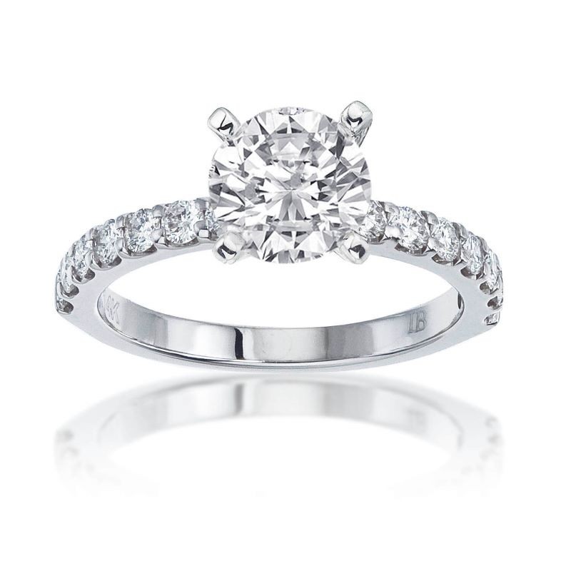 14k Two Tone Engagement Ring Mounting