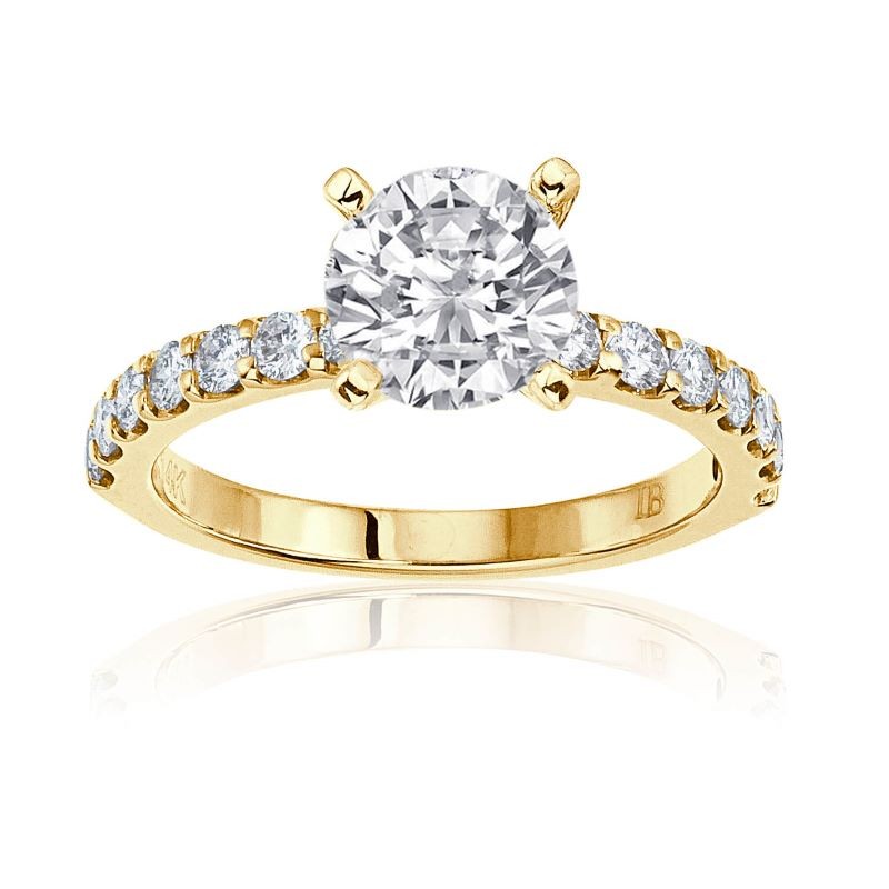14k Two Tone Engagement Ring Mounting