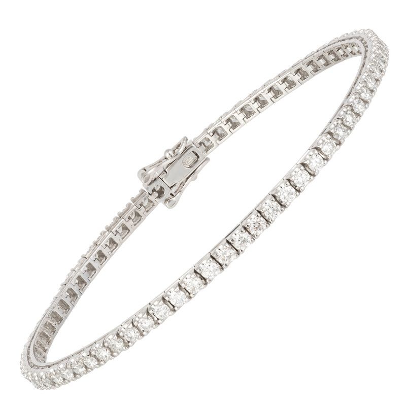 18k White Gold Diamond Tennis Bracelet