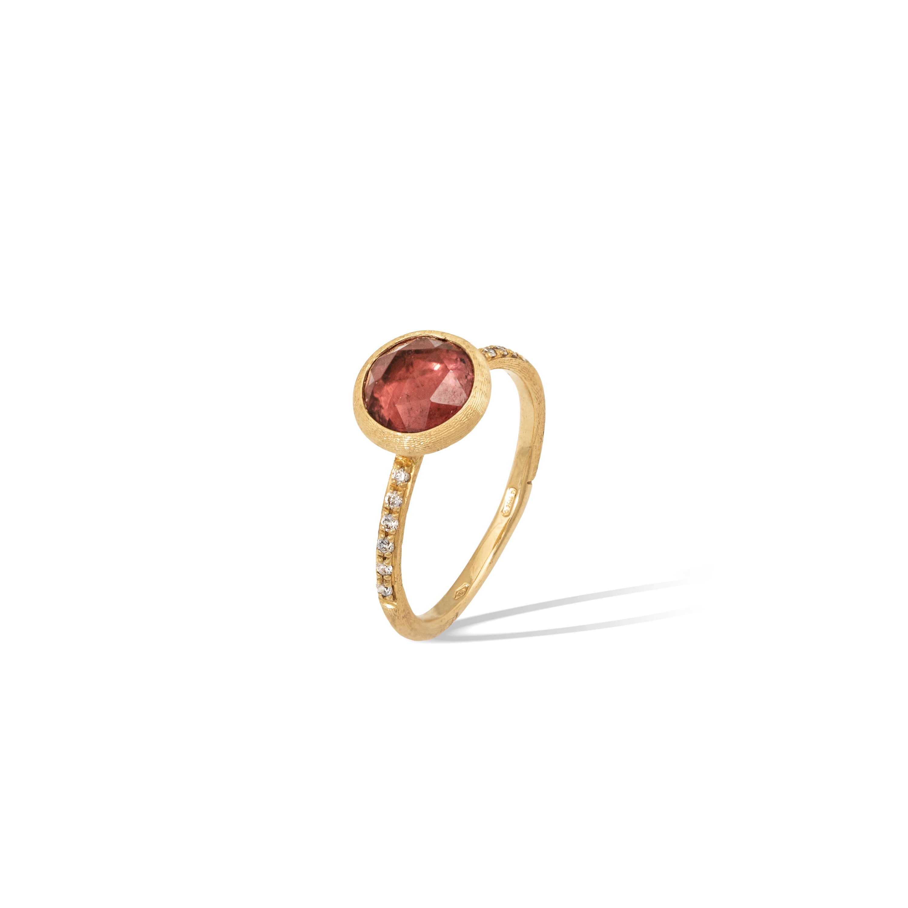 18k Yellow Gold Jaipur Peridot Diamond Ring