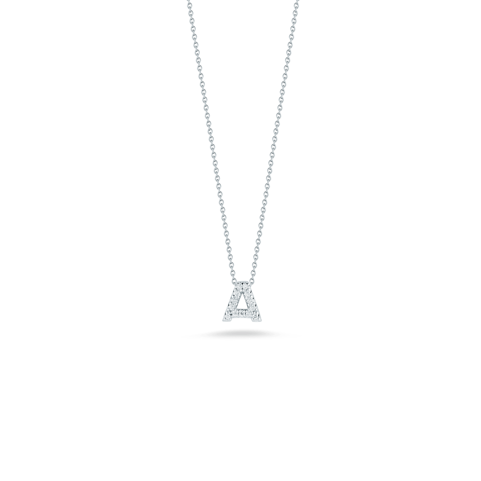Love Letter A Pendant with Diamonds