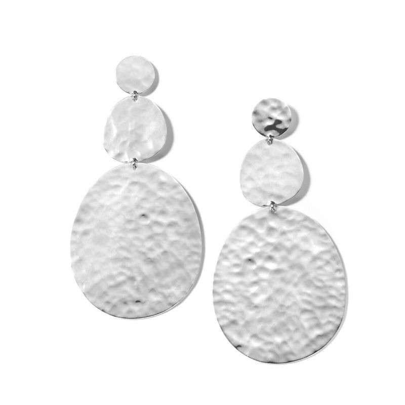 Crinkle Drop Earrings
