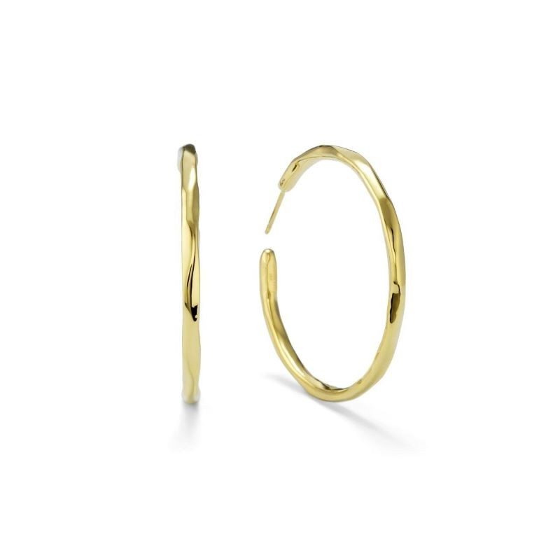 18k Yellow Gold Classico Large Hoop Earrings